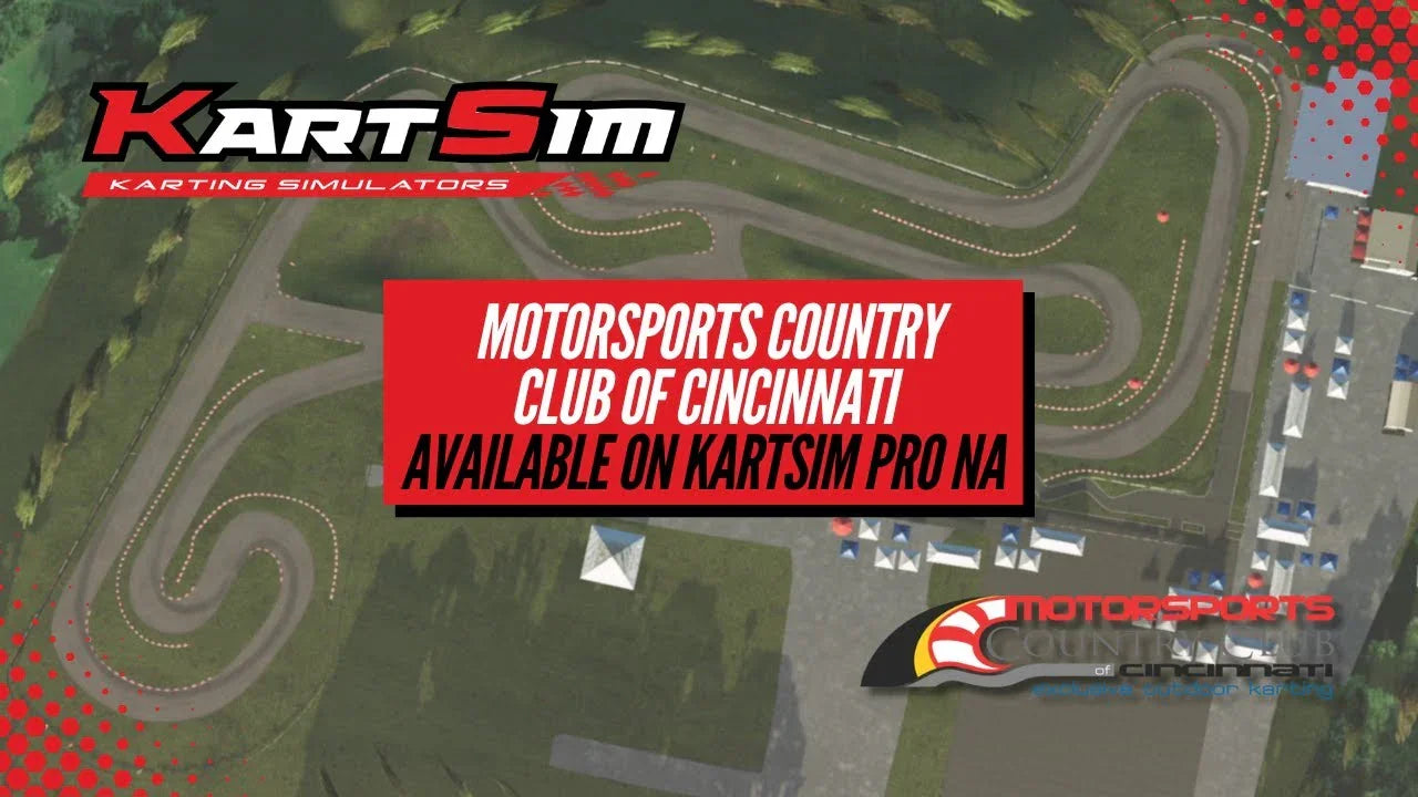 MCC Cincinnati kart track recreated in KartSim Pro NA software