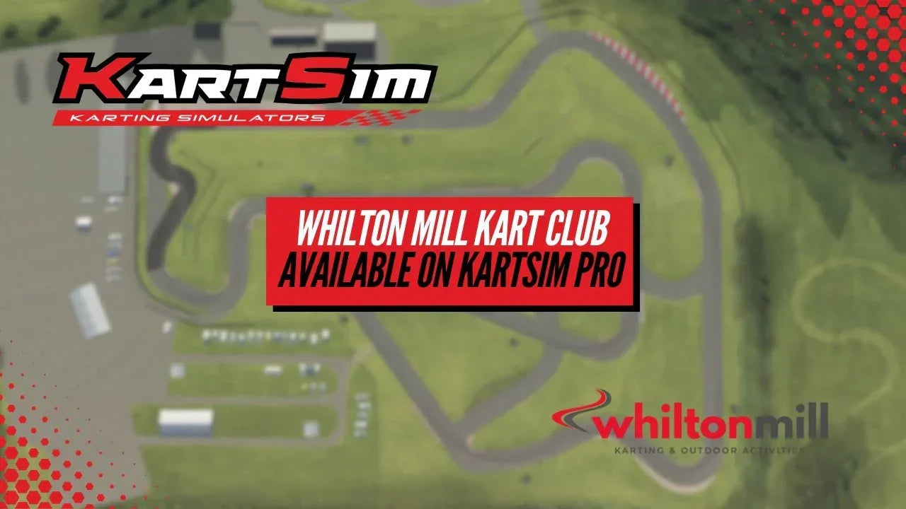 Whilton Mill circuit layout using a KartSim Pro realistic kart simulator for race preparation and performance-focused driver training.
