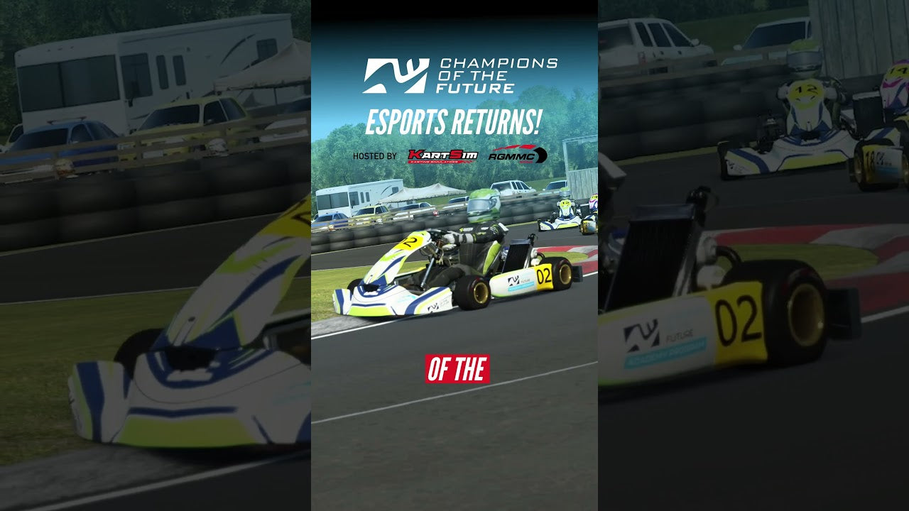 Professional kart racing simulator with realistic driver training and esports karting event interface