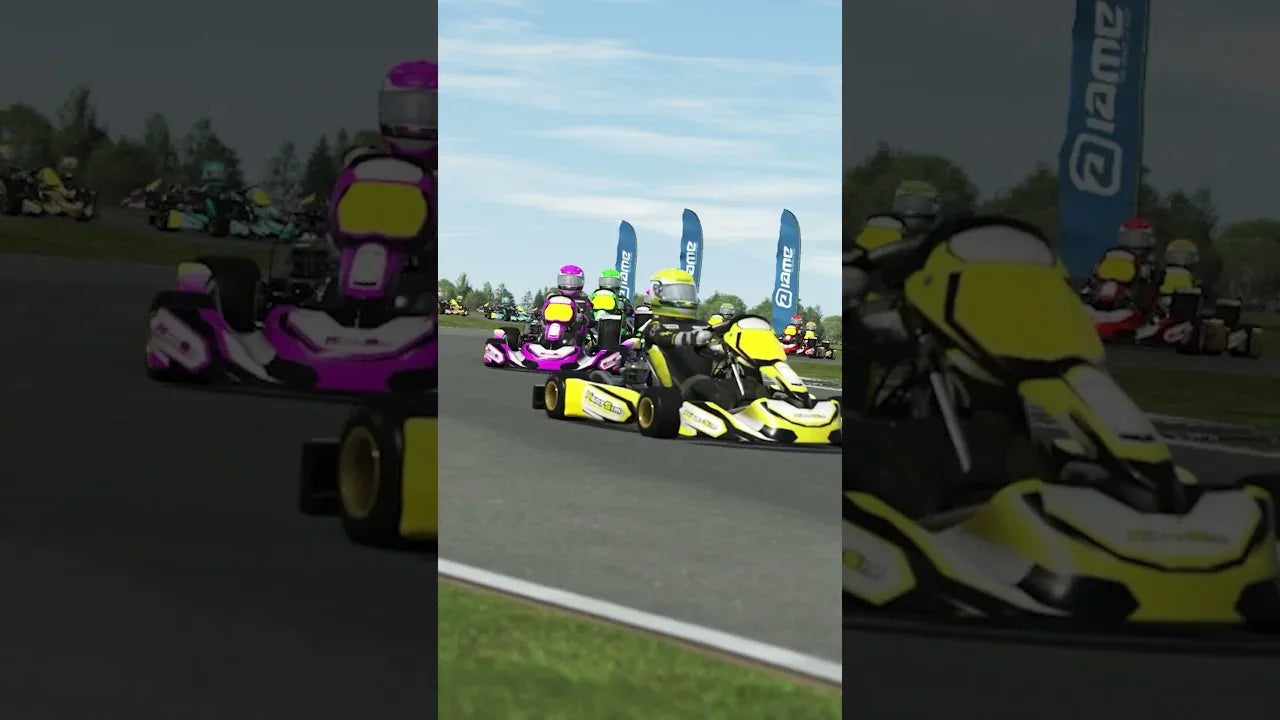 Aerial view of Hamilton Karting Complex featured in KartSim Pro North America, showcasing laser-scanned accuracy for realistic karting simulation training