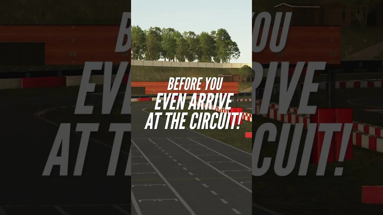 Driver training on the Franciacorta circuit in KartSim Pro EU, showing the most accurate laser-scanned version of the track for professional karting preparation.