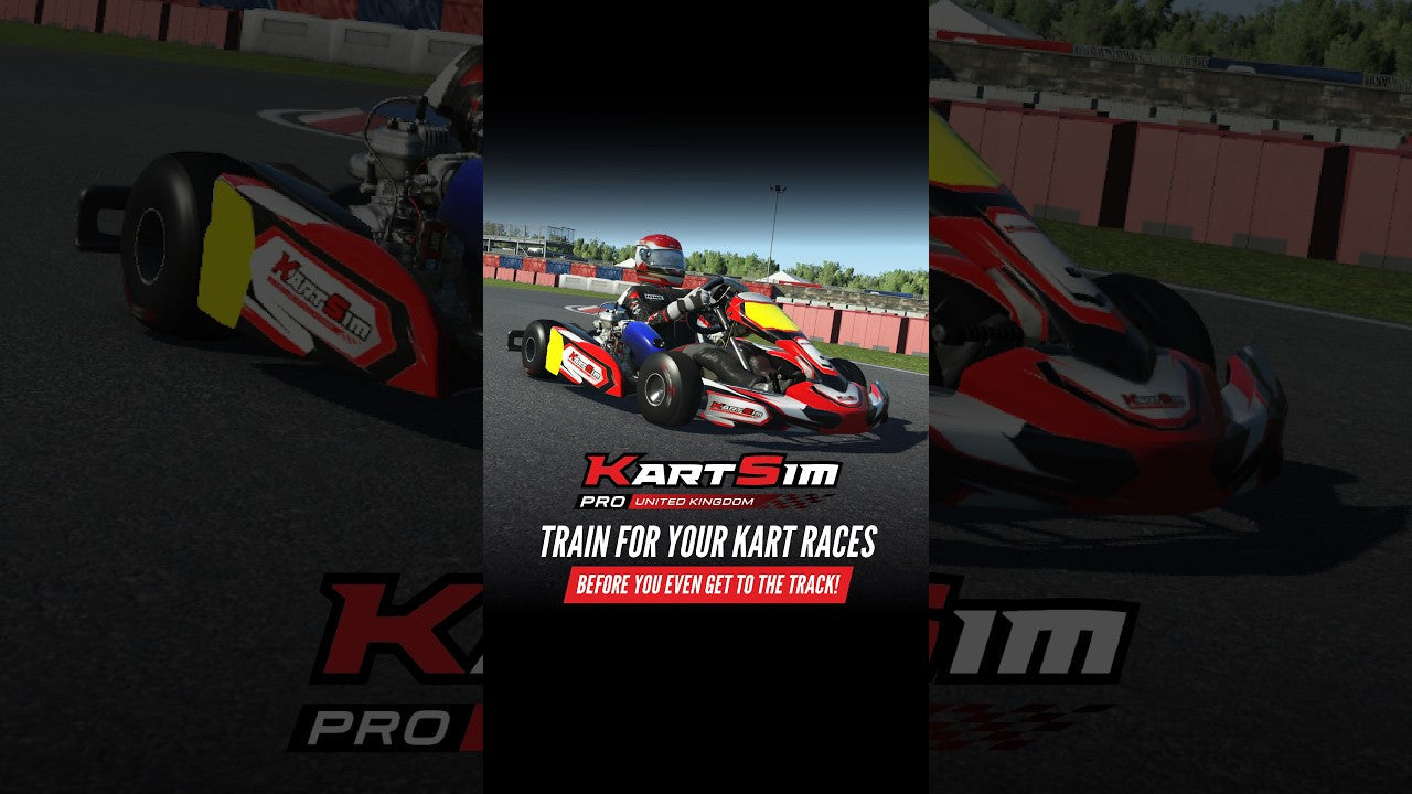 KartSim professional kart racing simulator training for real track performance with realistic kart and driver setup