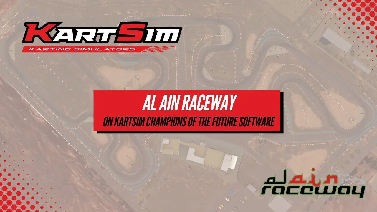 Al Ain Raceway track in KartSim Champions of the Future software, realistic kart racing environment for driver training