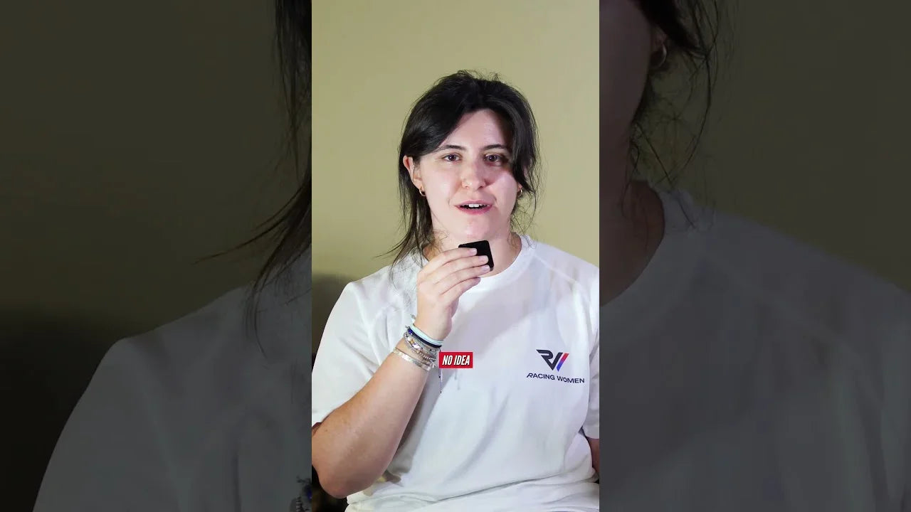 Racing Women squad driver speaking during summer training day at KartSim HQ, reflecting on simulator coaching and data-driven preparation