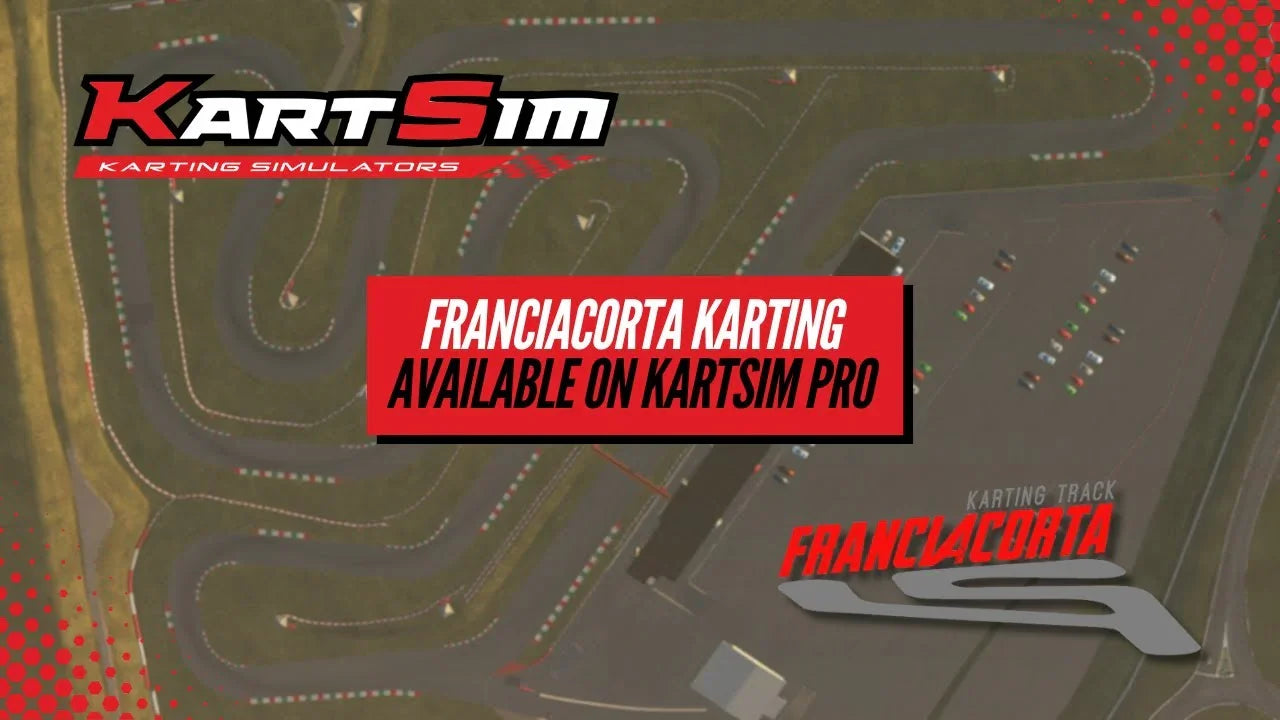 Franciacorta realistic kart racing track for kart simulator driver training and esports events