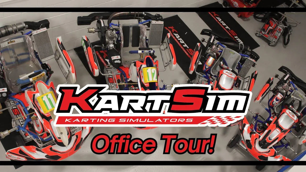 Professional kart racing simulator rigs with realistic chassis and training setup for kart driver coaching