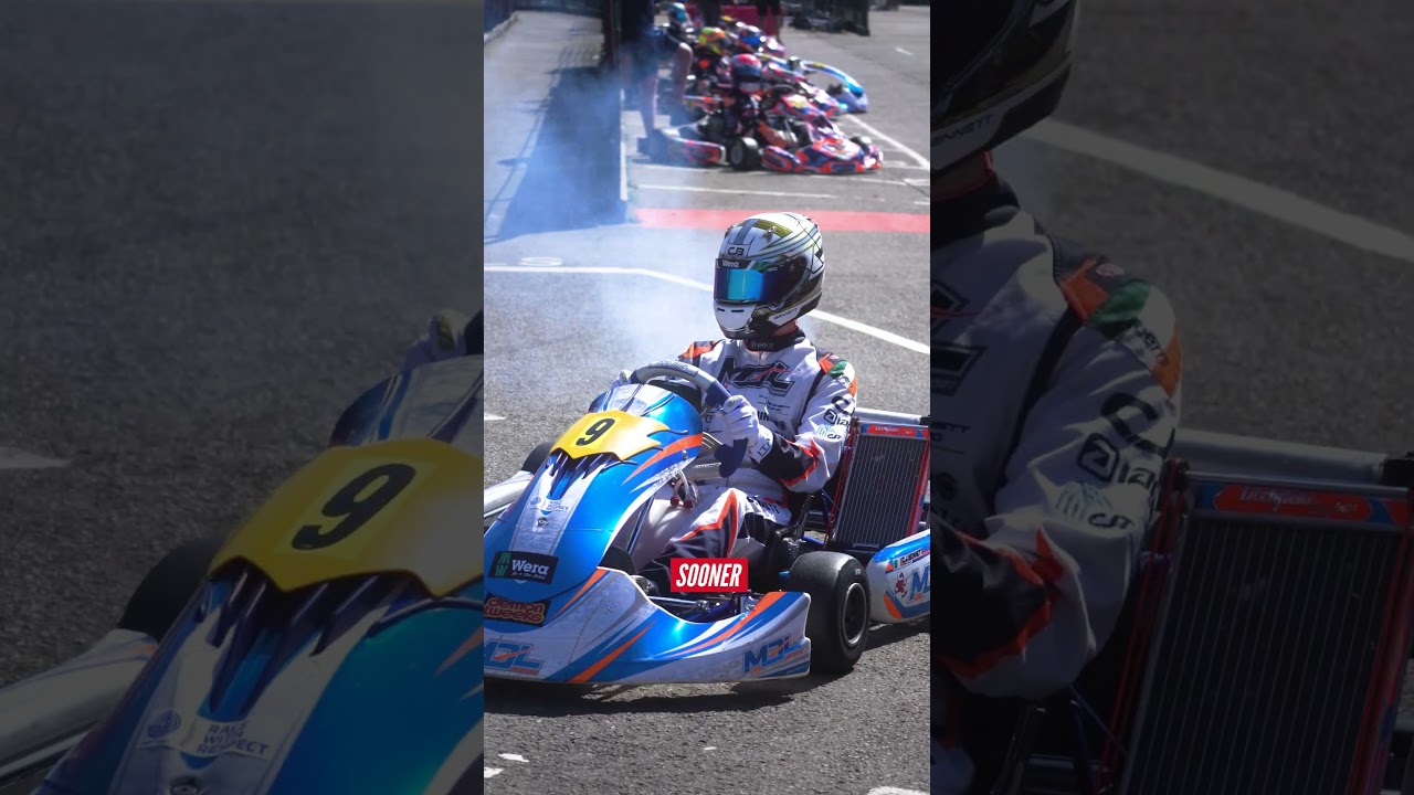 Kart driver preparing to close the gap to pole position using KartSim driver coaching, realistic simulator training, and KartSim Pro Software.