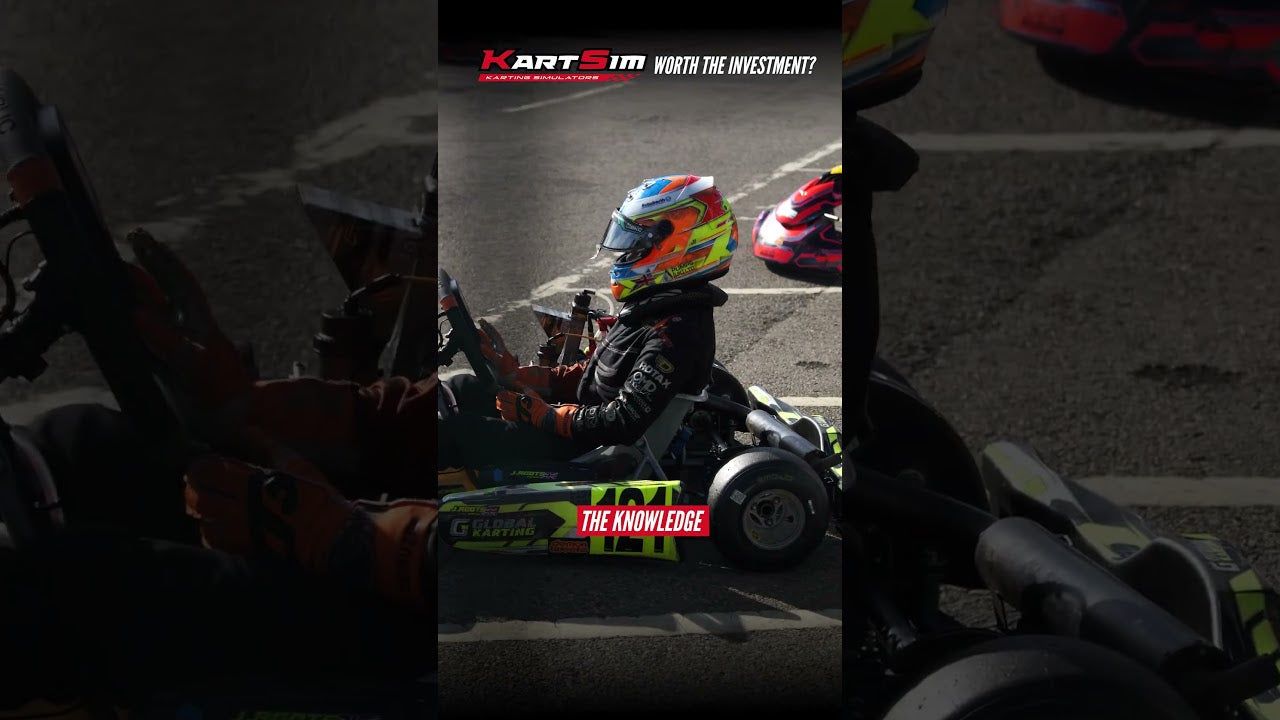 Kart driver preparing for performance improvement with KartSim winter training tools and professional karting simulation support.