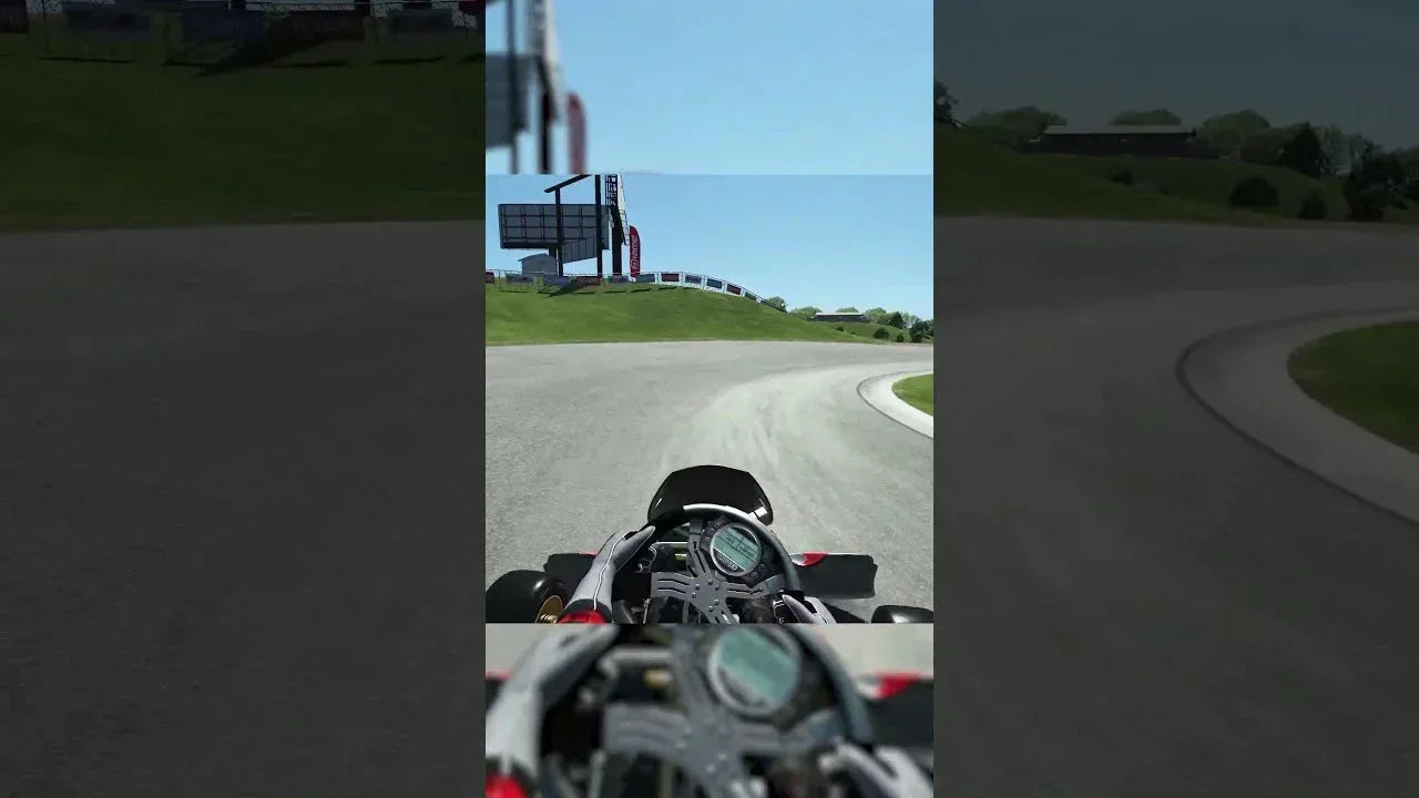 KartSim Road America lap guide with Joe Turney driving the Briggs & Stratton Motorplex