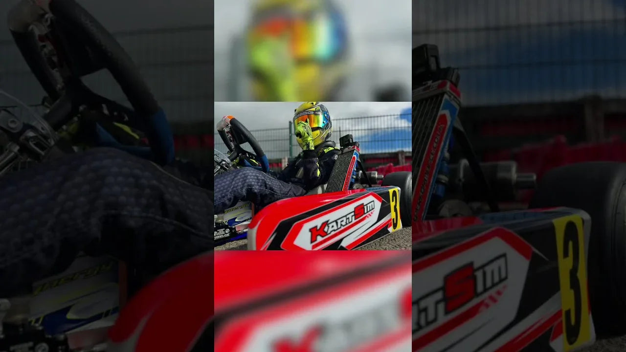 KartSim Pro UK Champions testing at Whilton Mill in KartSim Competition karts after winning the KartSim Pro UK Championship.