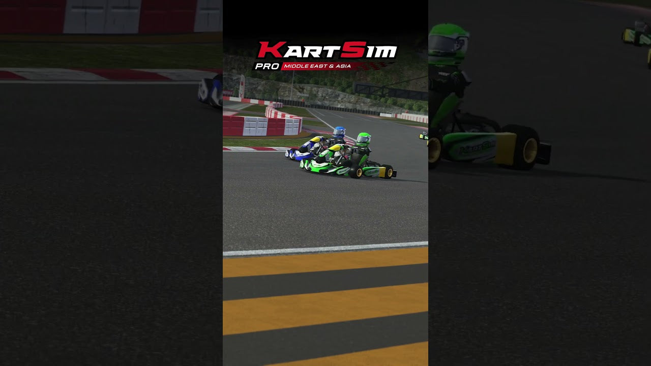 KartSim Pro racing simulation with realistic karting training environment for professional driver performance