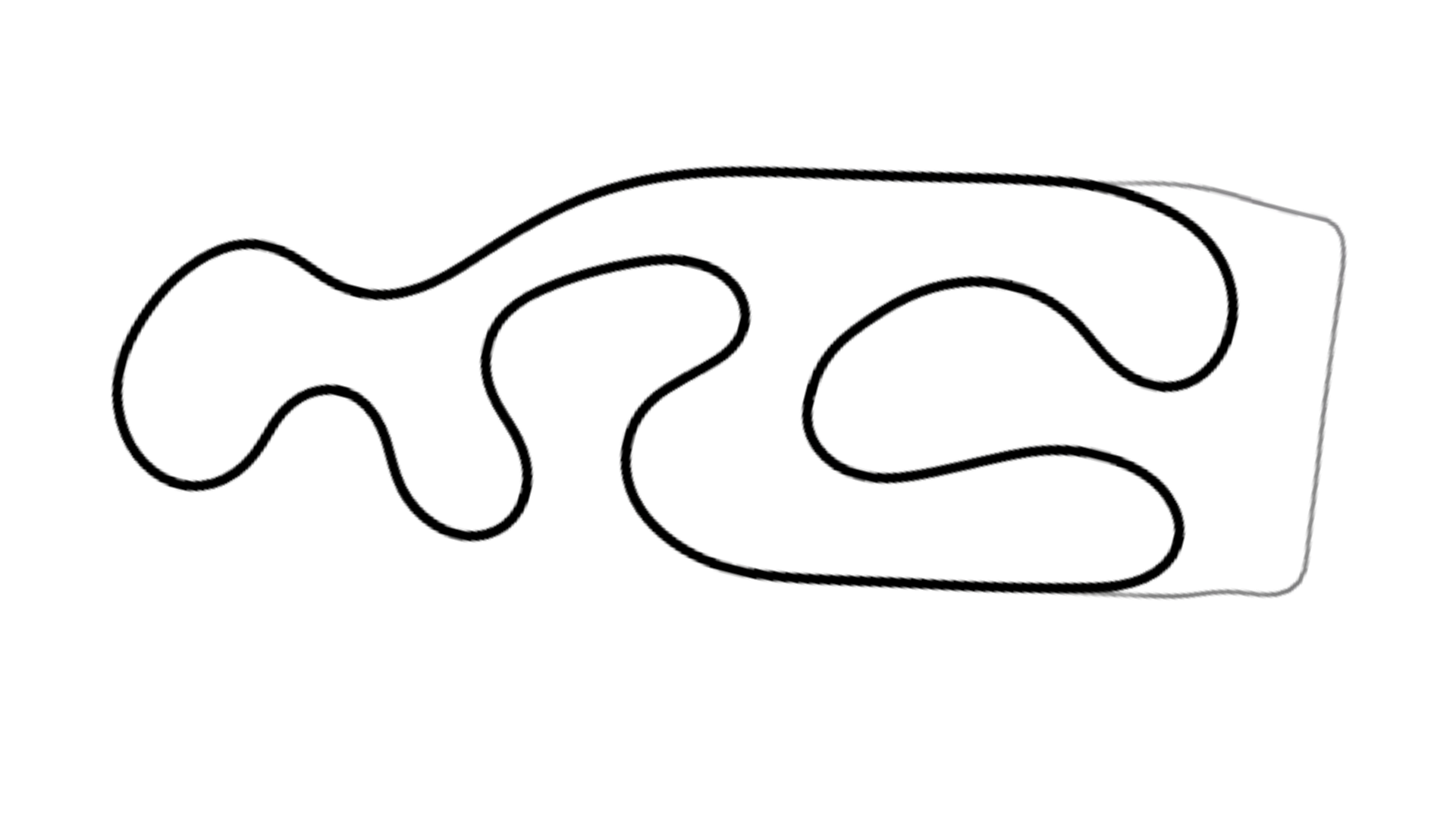 Haskovo kart track layout 2 – alternate laser-scanned circuit configuration in KartSim Pro Software