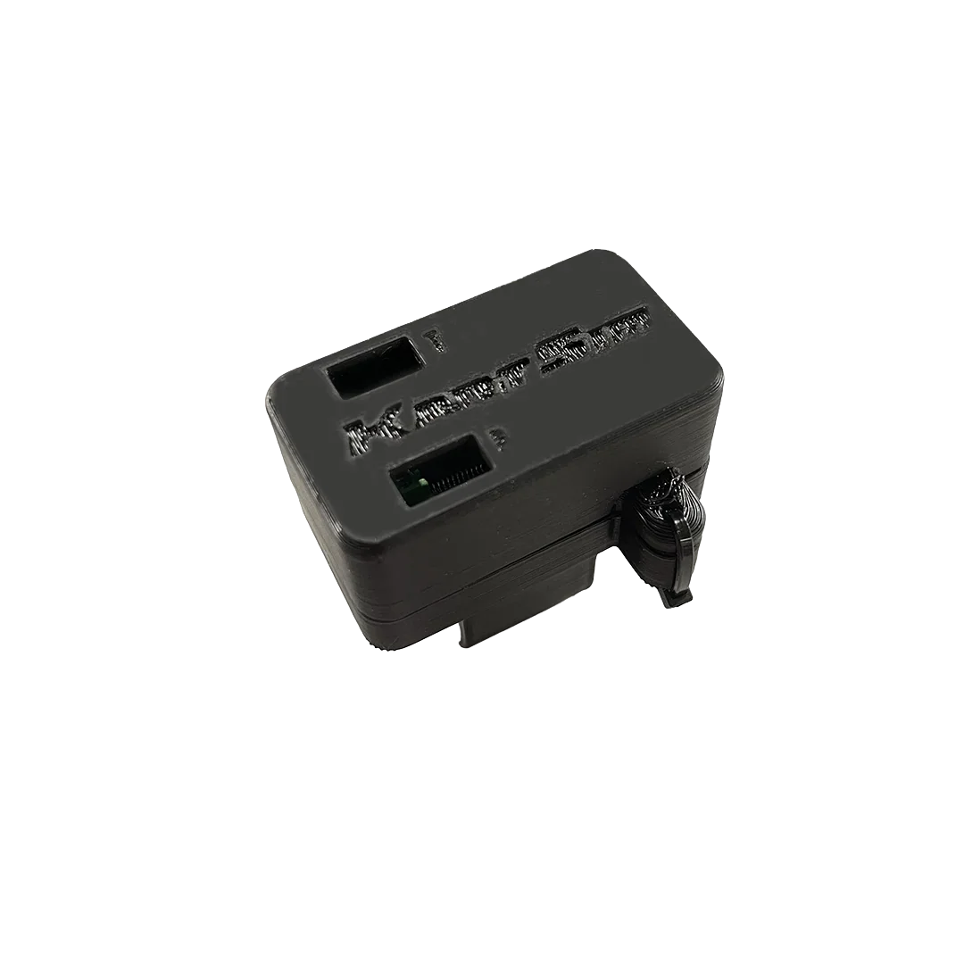 KartSim branded hardware component for professional kart simulator setups with integrated ports and secure cable management
