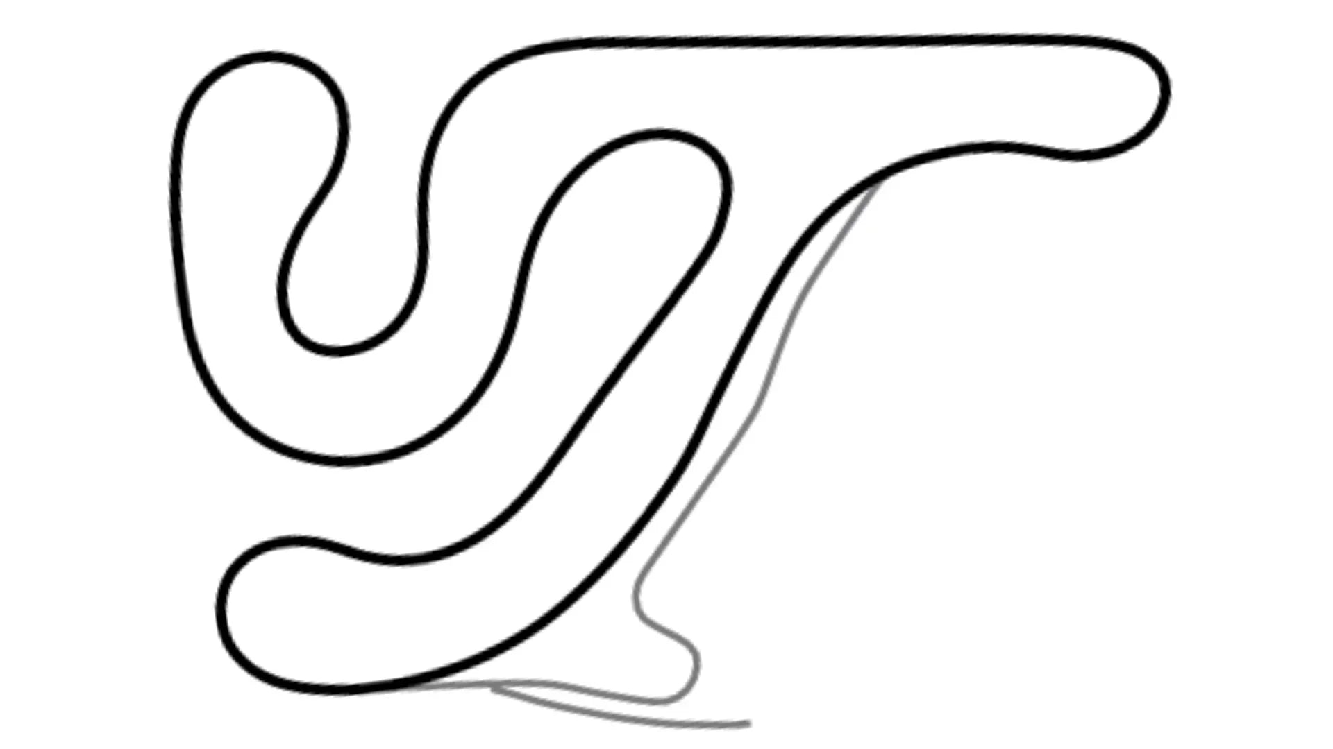 KartSim Franciacorta layout – Italian karting track designed for simulator racing lines and braking zone practice