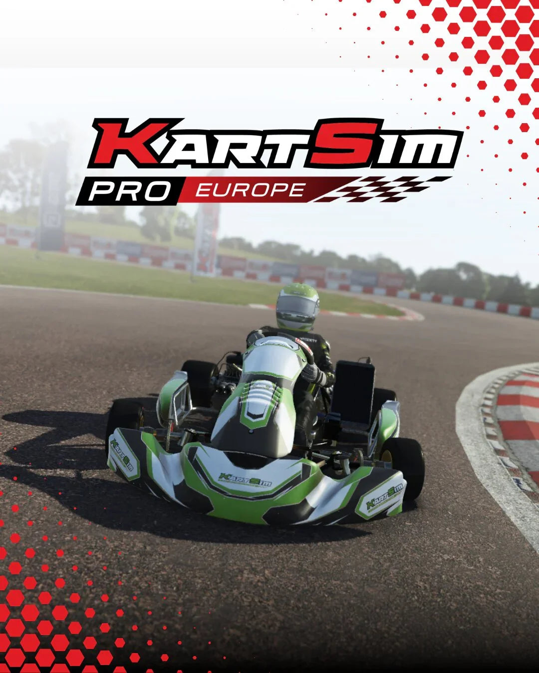 professional kart racing simulator software with realistic LiDAR scanned track for karting training