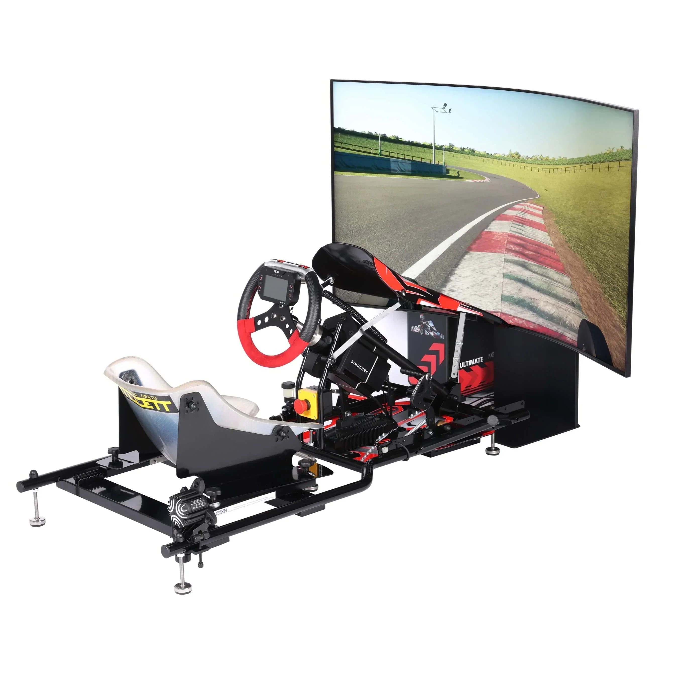 Single 55" 4K 166Hz Curved Screen Digital Display Seat Vibration