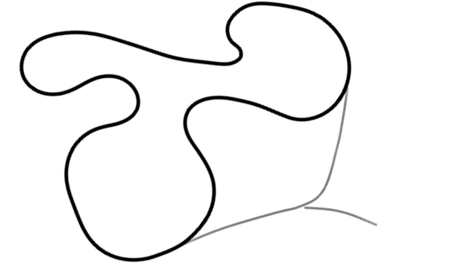Track map of Rissington kart circuit from KartSim Pro UK software, with a balanced mix of straights and corners.