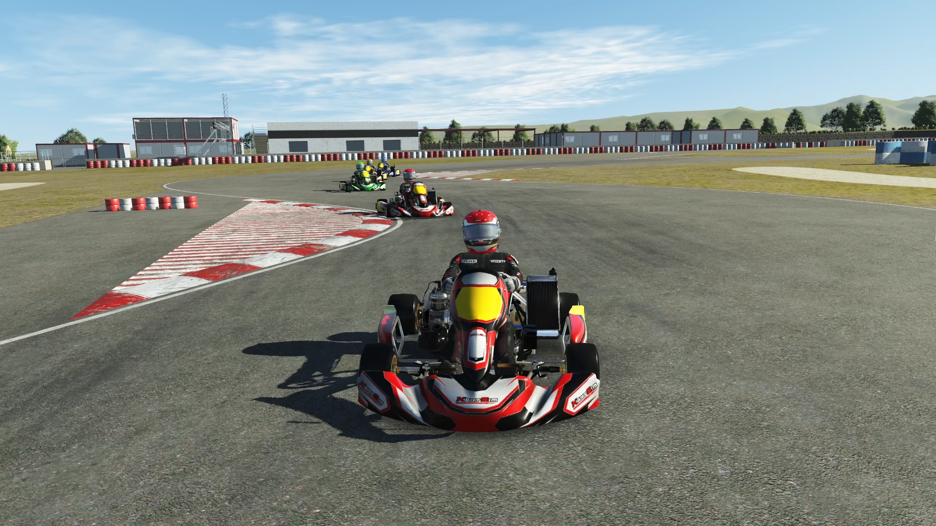 Beginner driver training on a KartSim realistic kart simulator before starting competitive karting or motorsport.