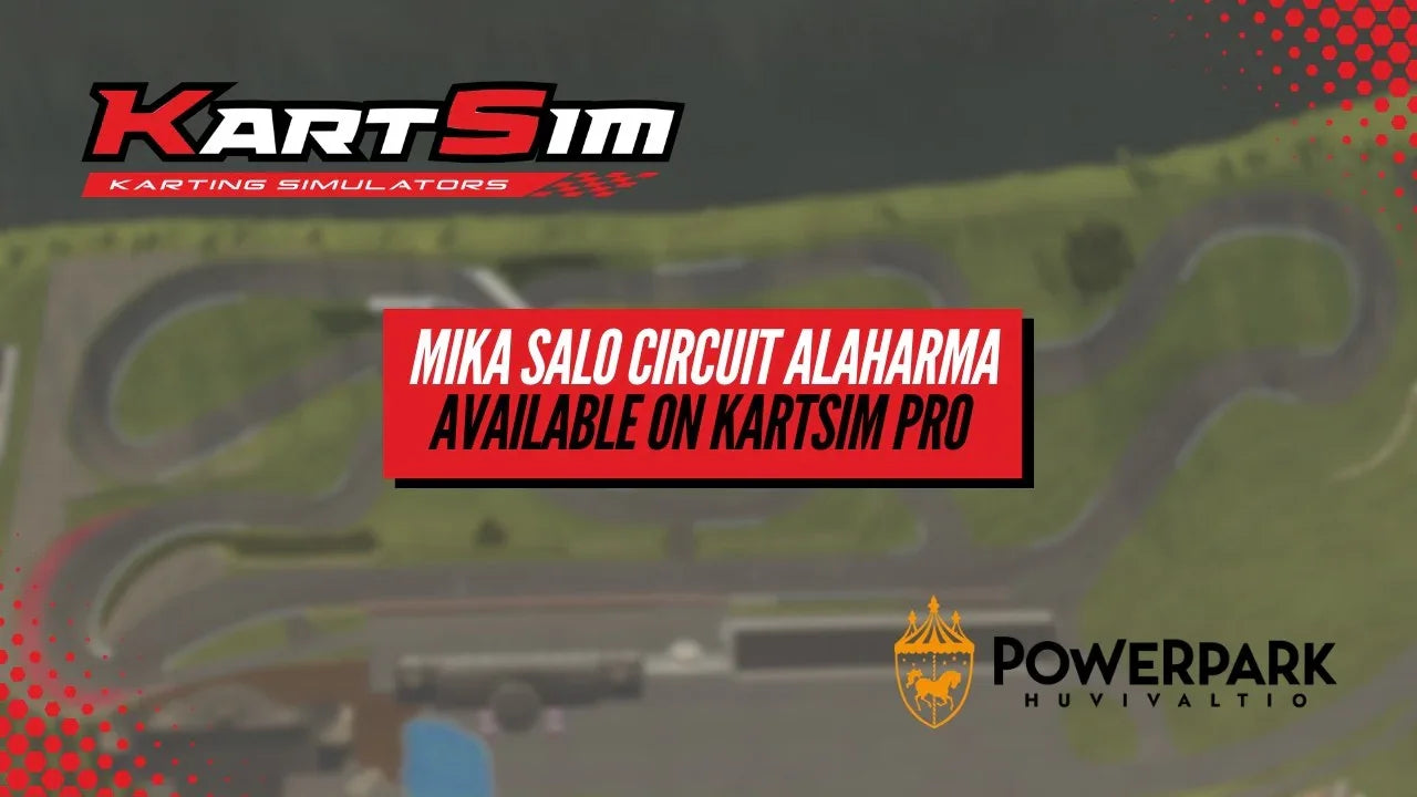 Mika Salo Circuit Alaharma track in KartSim Pro simulator for realistic kart racing training