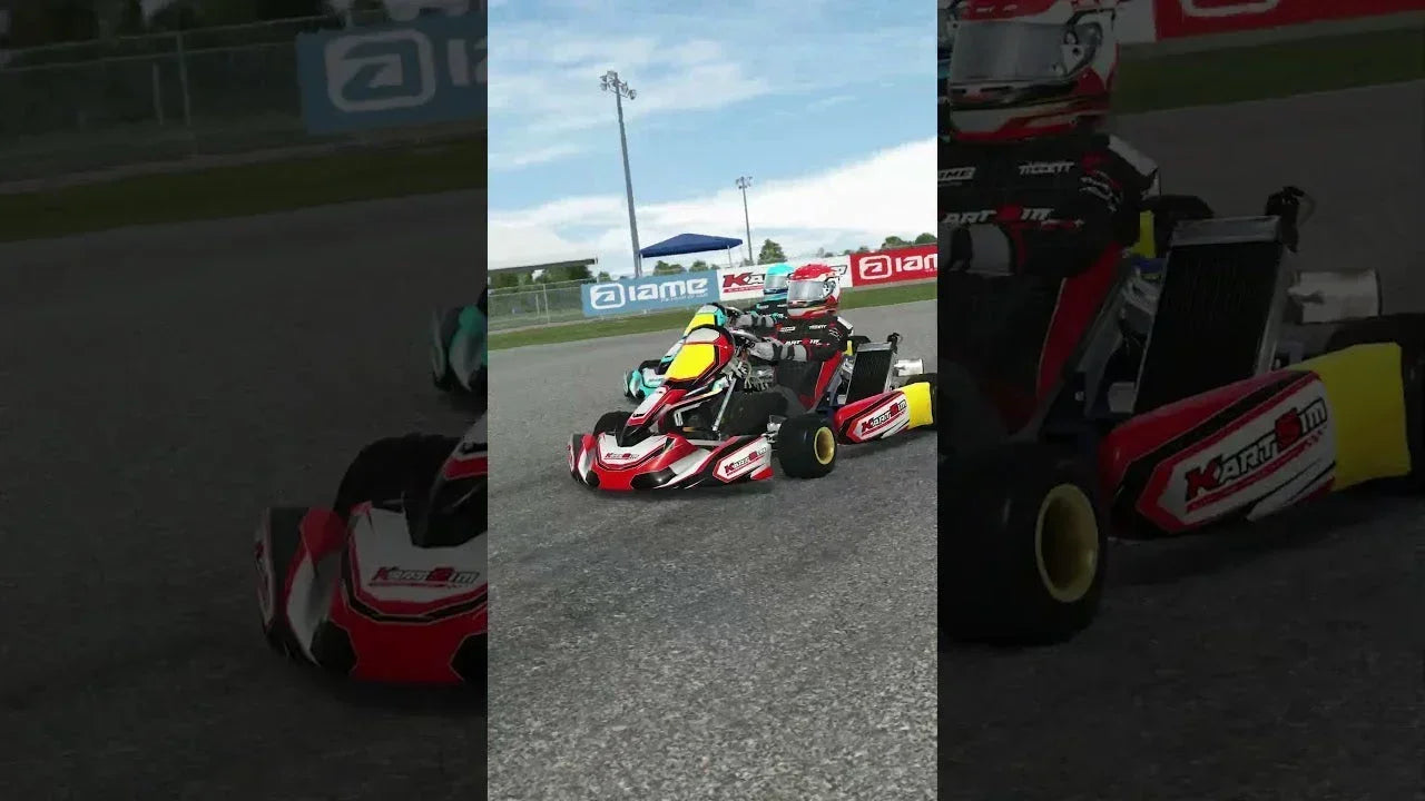 KartSim Pro simulator training session at SpeedSportz Racing Park within a professional rFactor2 karting simulation environment.