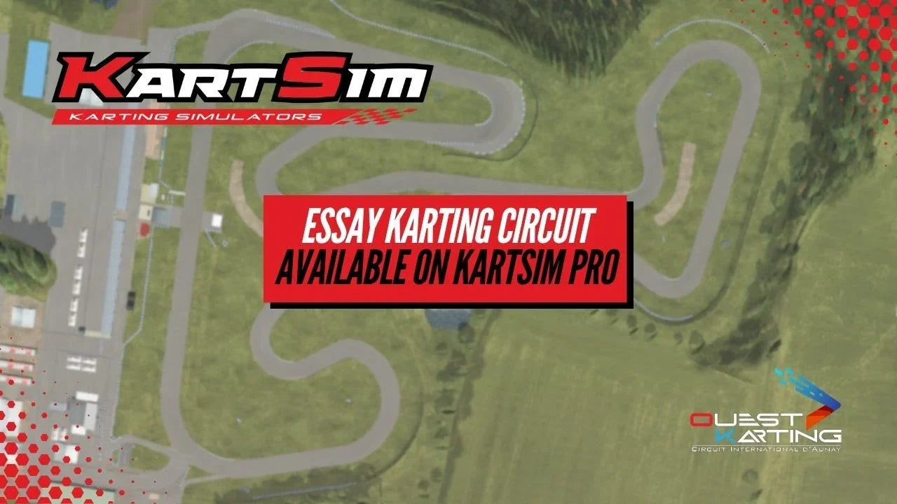 LiDAR-scanned Essay karting circuit for professional kart racing simulator training in KartSim software