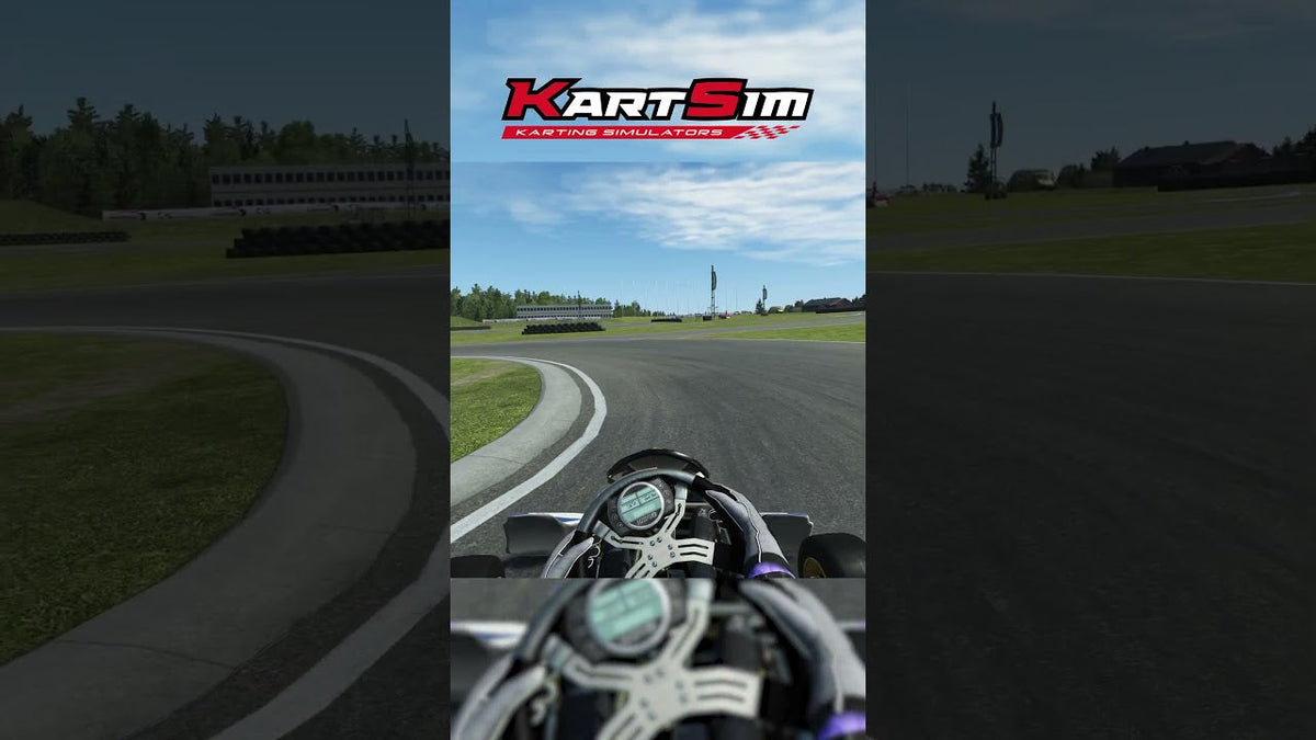 Driver completing a Kristianstad lap guide in KartSim Pro EU Software for realistic professional karting training and race preparation.