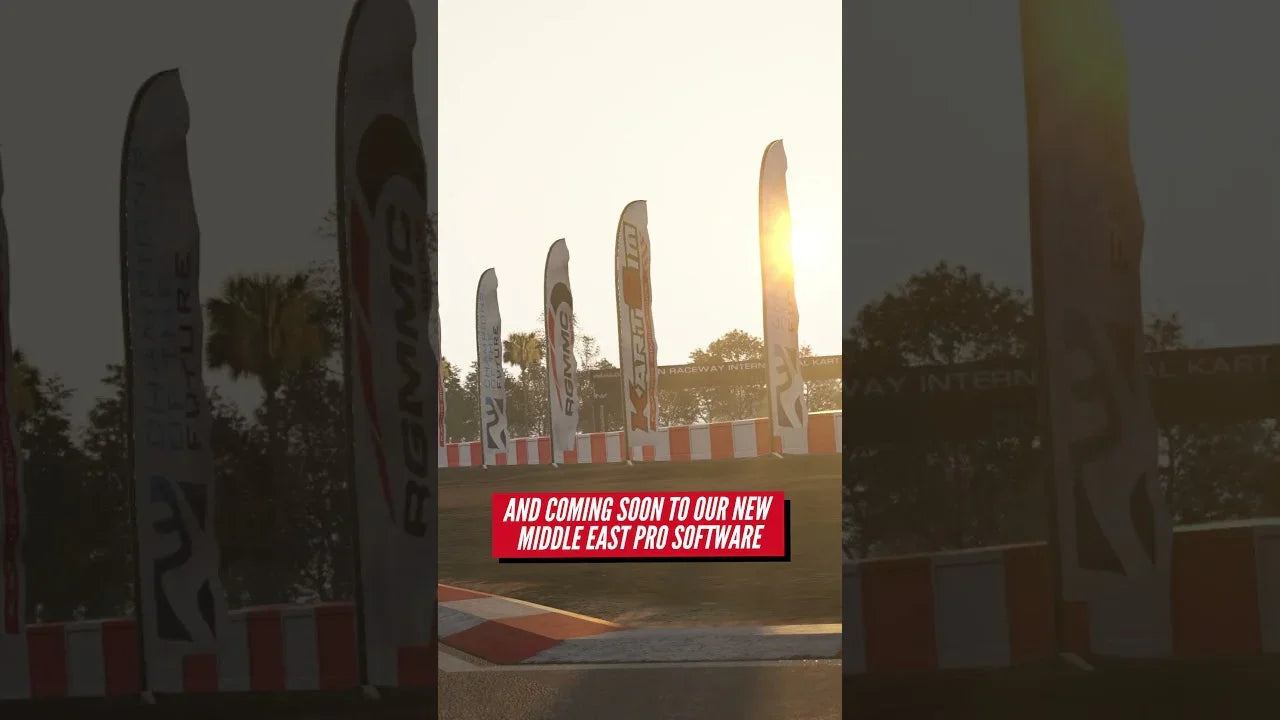 Realistic kart racing simulator track with LiDAR-scanned environment for professional kart driver training