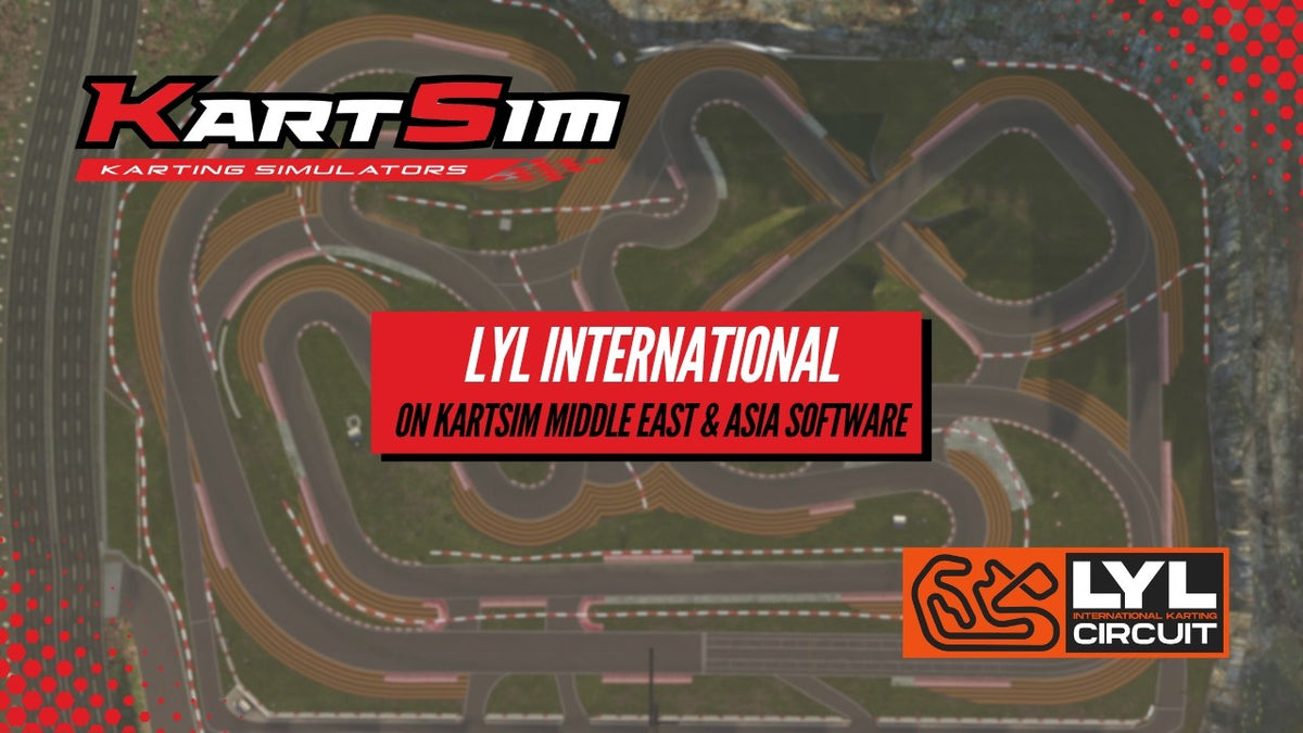 Driver training at LYL International using KartSim Pro Software for realistic professional karting preparation and performance development.