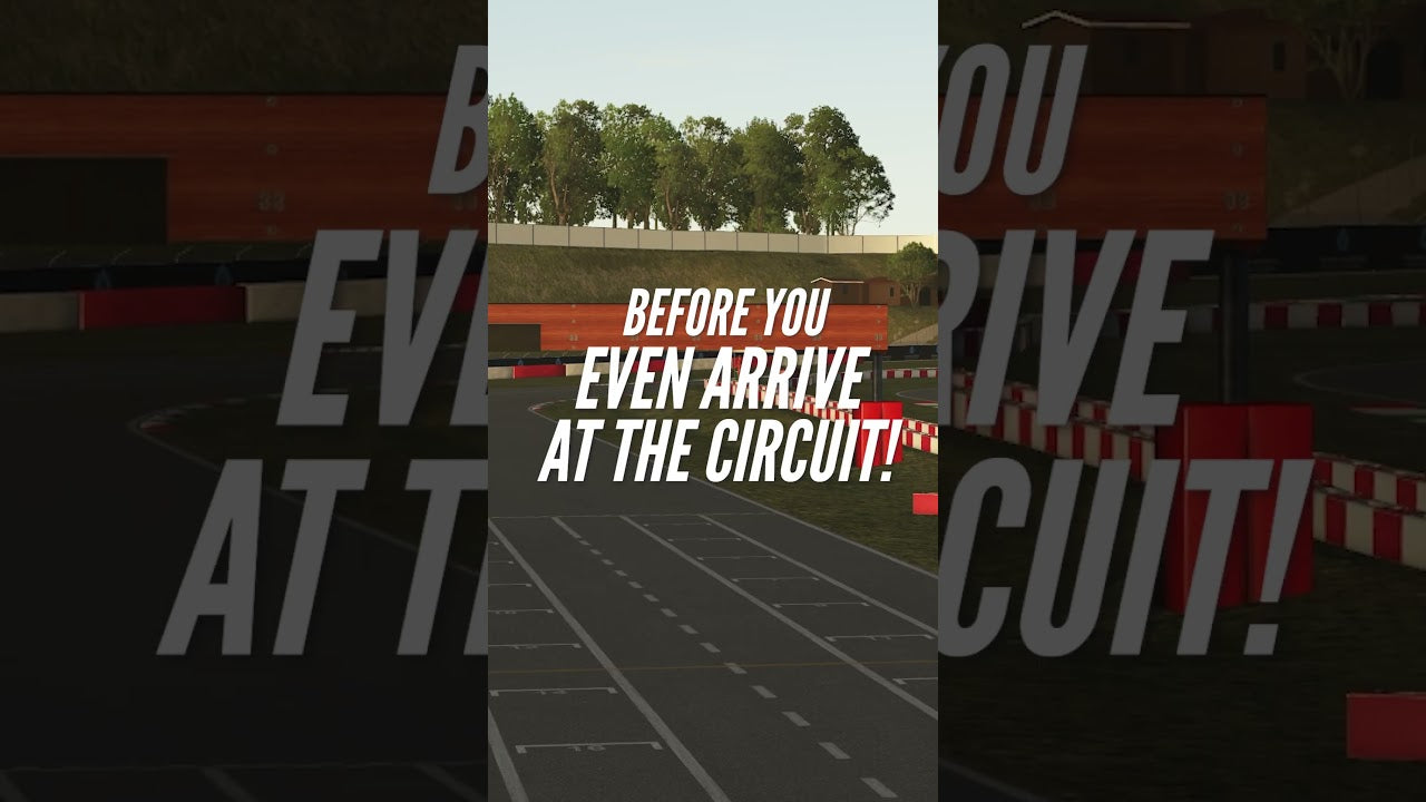 Driver training on the Franciacorta circuit in KartSim Pro EU, showing the most accurate laser-scanned version of the track for professional karting preparation.