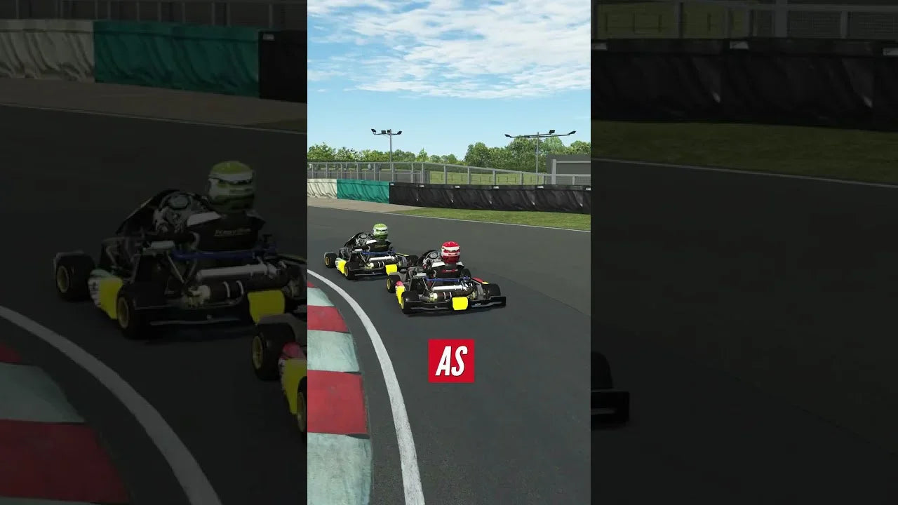 Realistic kart racing simulator with drivers competing on LiDAR-scanned track, enhancing kart driver training performance.