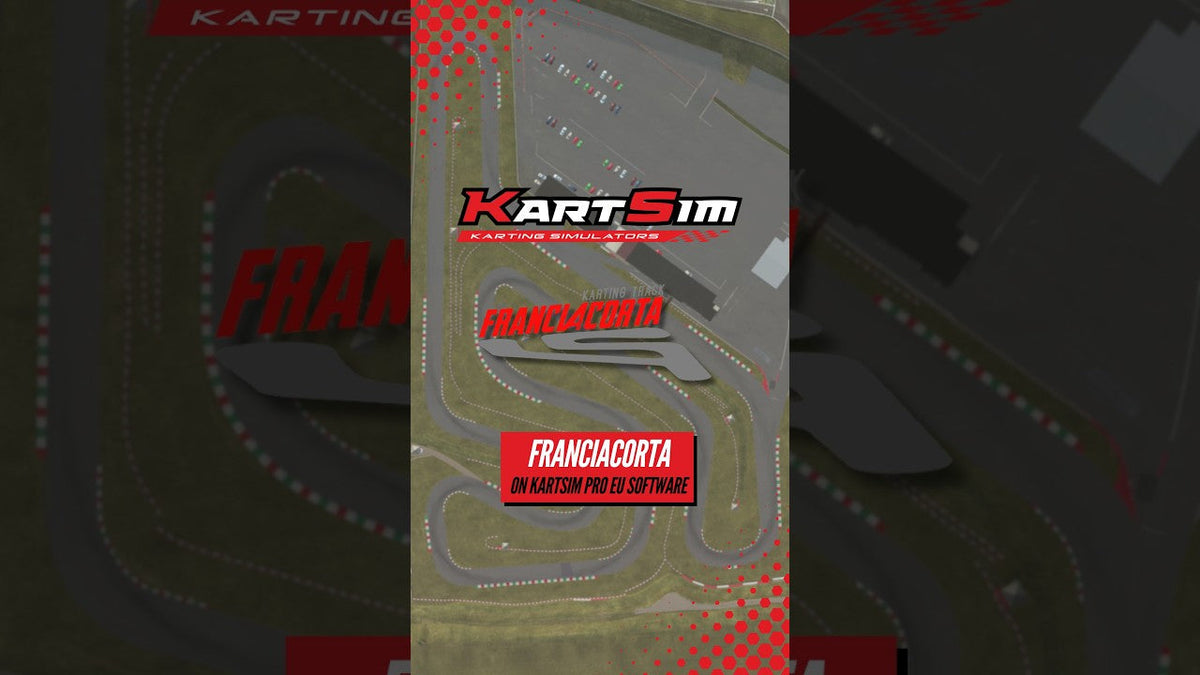 Franciacorta circuit showcased in KartSim Pro EU Software for realistic professional karting training, track learning and race preparation.