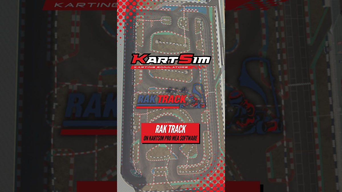 RAK Track recreated in KartSim Pro MEA Software for professional karting simulator training, circuit familiarisation and lap time improvement.