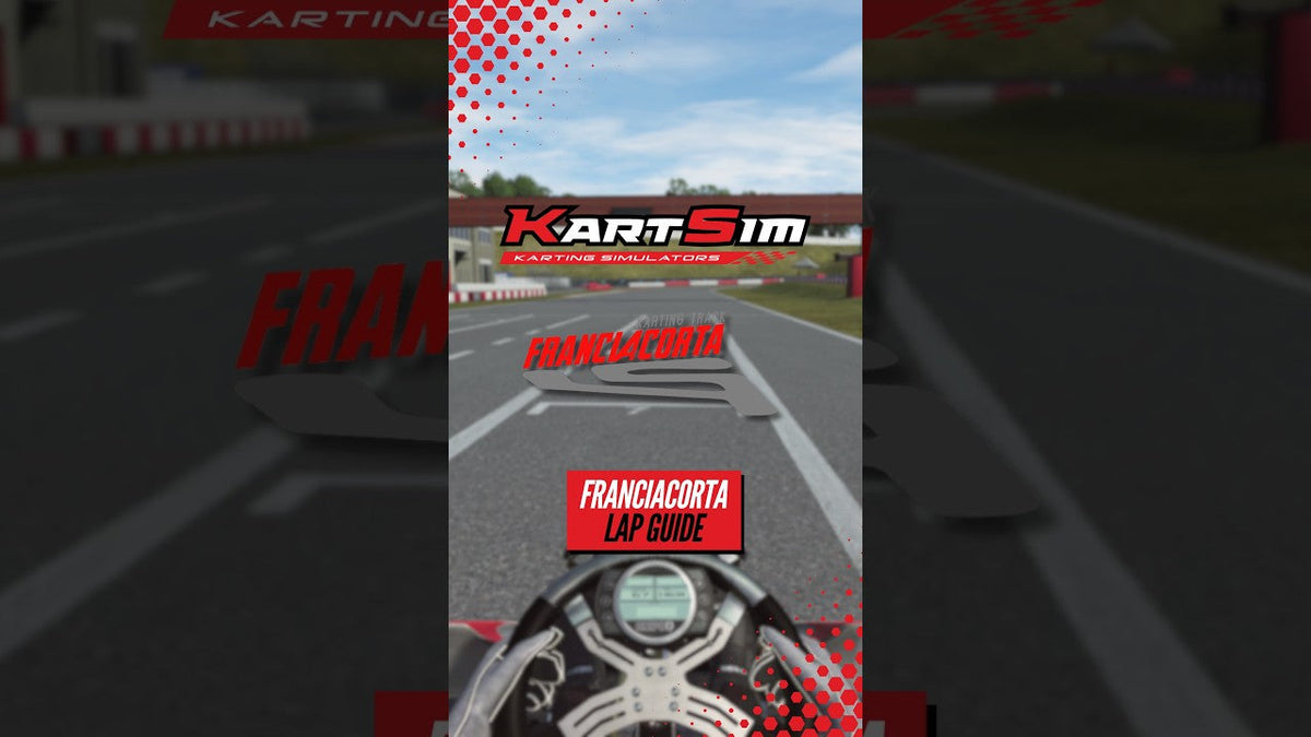 Driver completing the Franciacorta 2026 lap guide in KartSim Pro EU Software for realistic professional karting training and race preparation.