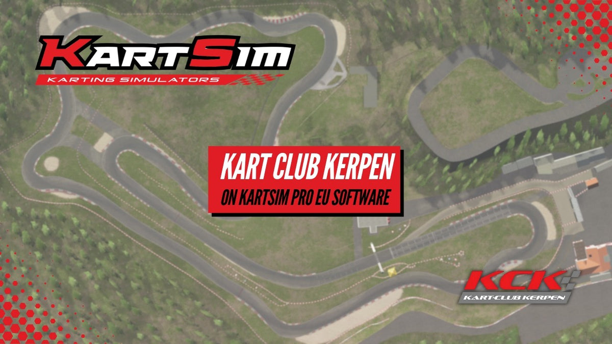Kerpen karting circuit recreated in KartSim Pro Software for realistic professional driver training and race preparation.