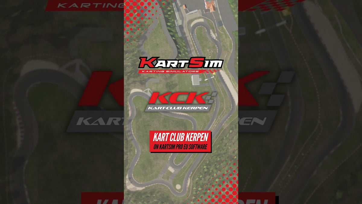 Kerpen karting circuit recreated in KartSim Pro Software for realistic professional driver training and race preparation.