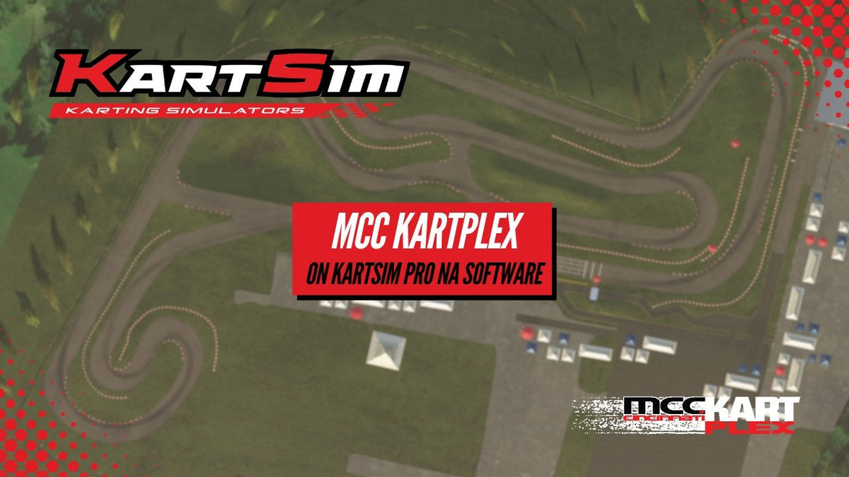 KartSim Pro North America drivers racing on the laser-scanned MCC KartPlex circuit for realistic training, racecraft practice and professional preparation.