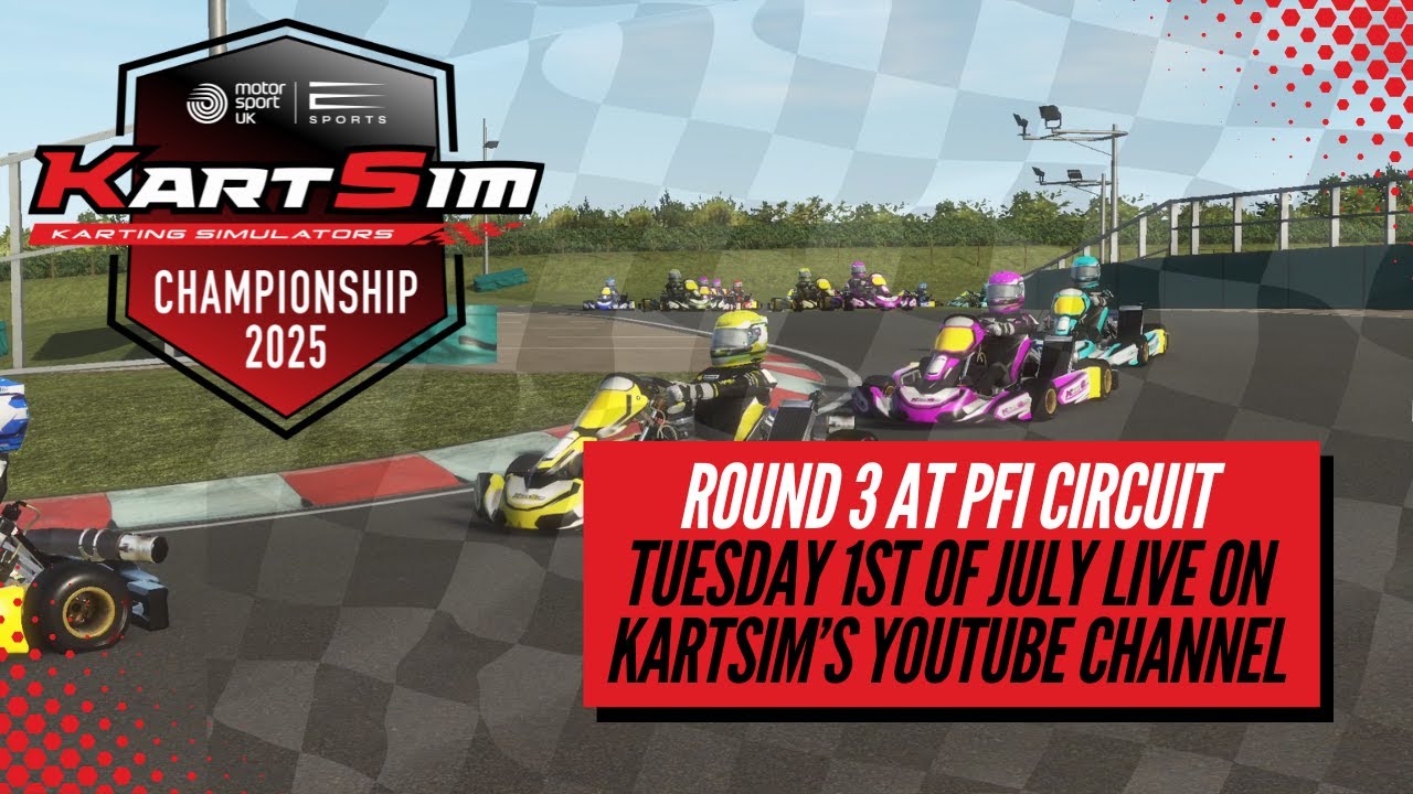 Round 3 of the KartSim Pro UK Esports Championship goes live tonight from 6:00 PM
