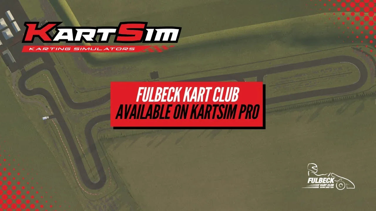 Realistic kart racing simulator track map of Fulbeck Kart Club for professional kart driver training