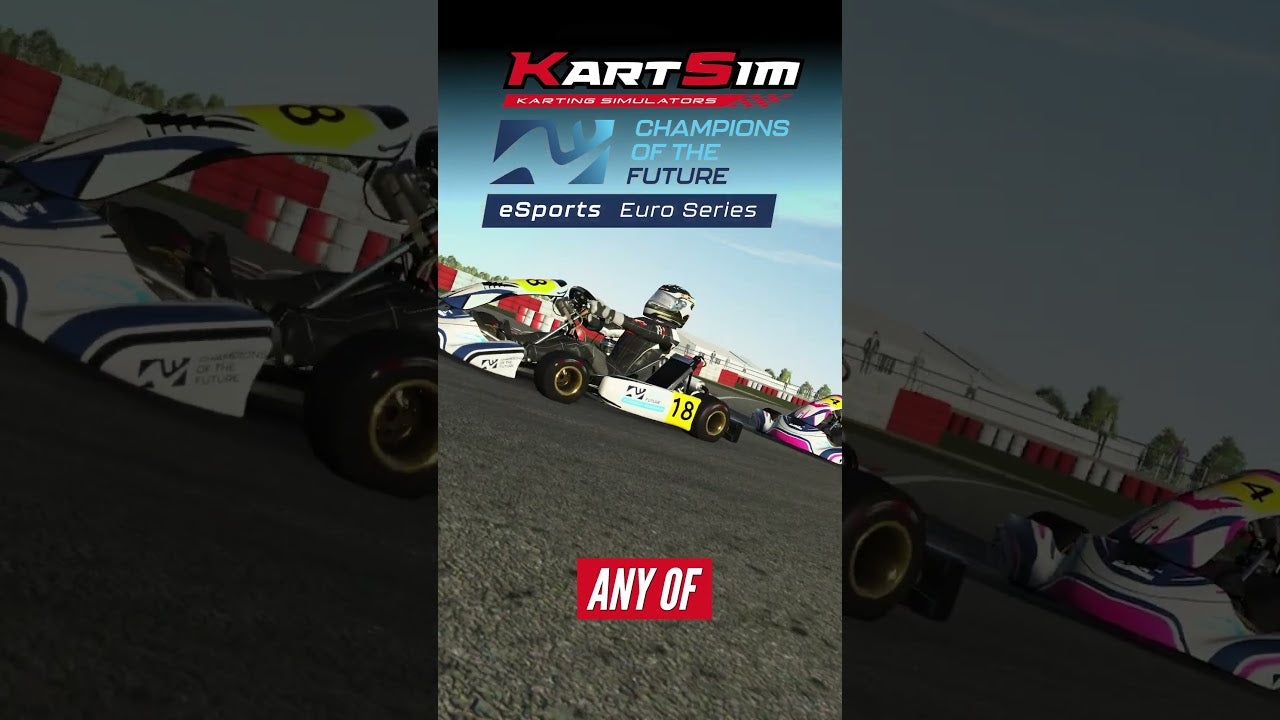 KartSim Champions of the Future Esports Euro Series final at Valencia showing realistic kart simulator racing, driver coaching, and racecraft training.