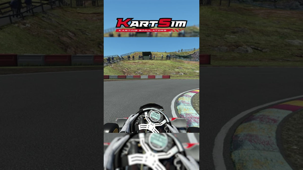 Driver completing a Rowrah lap guide in KartSim Pro UK Software for realistic professional karting training and race preparation.