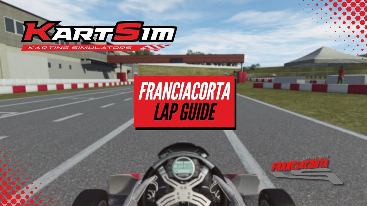Driver completing the Franciacorta 2026 lap guide in KartSim Pro EU Software for realistic professional karting training and race preparation.