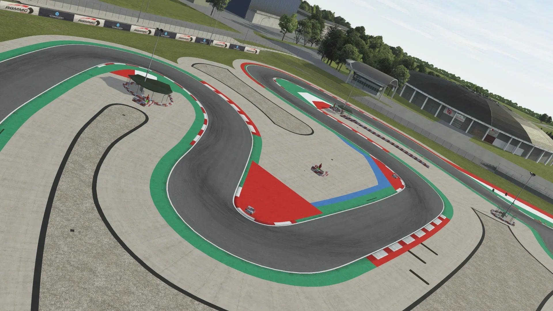 KartSim Adria simulation – technical sector featuring tight radius corners, ideal for training with simulation software and driver refinement