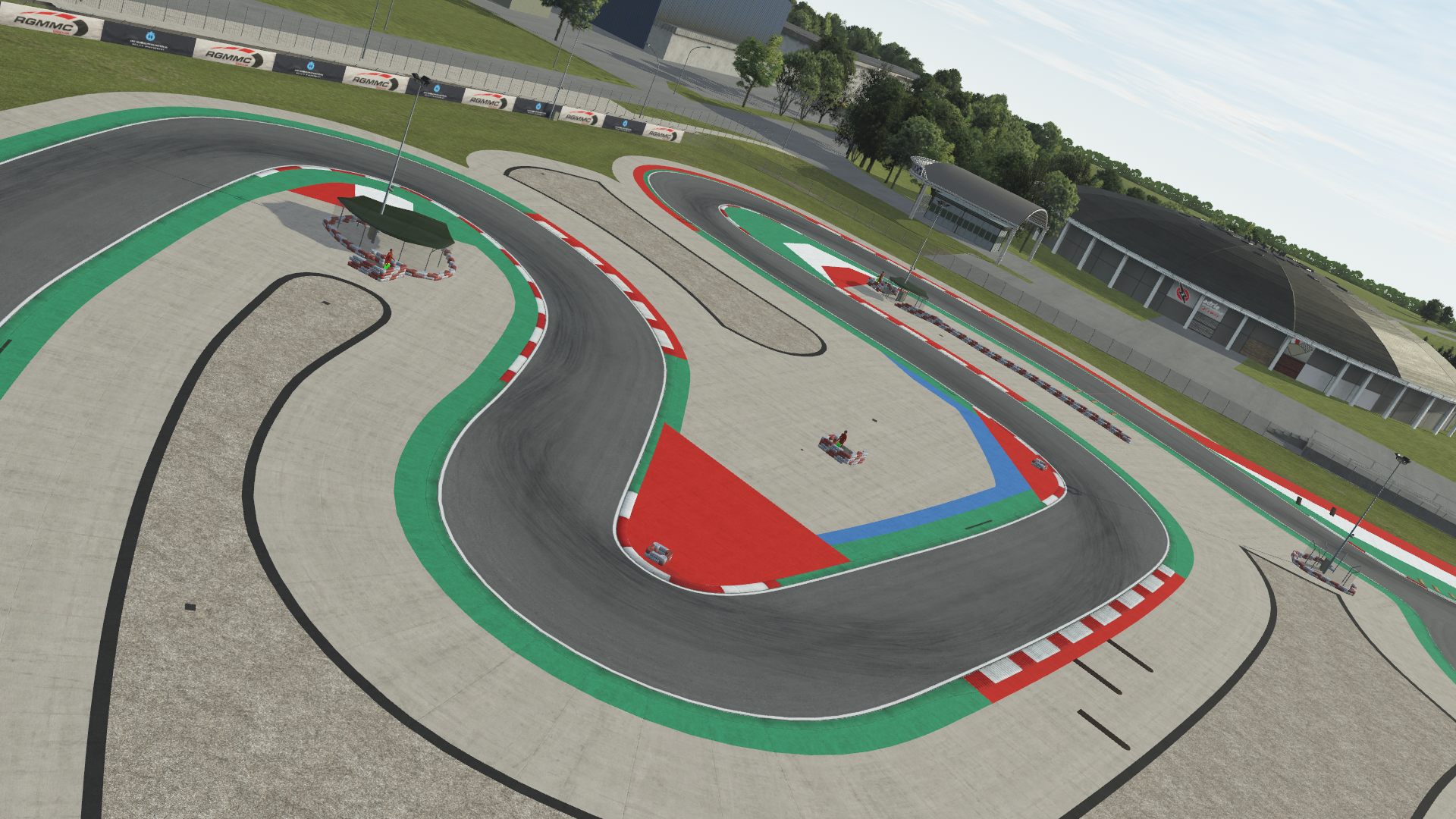 KartSim Adria simulation – technical sector featuring tight radius corners, ideal for training with simulation software and driver refinement