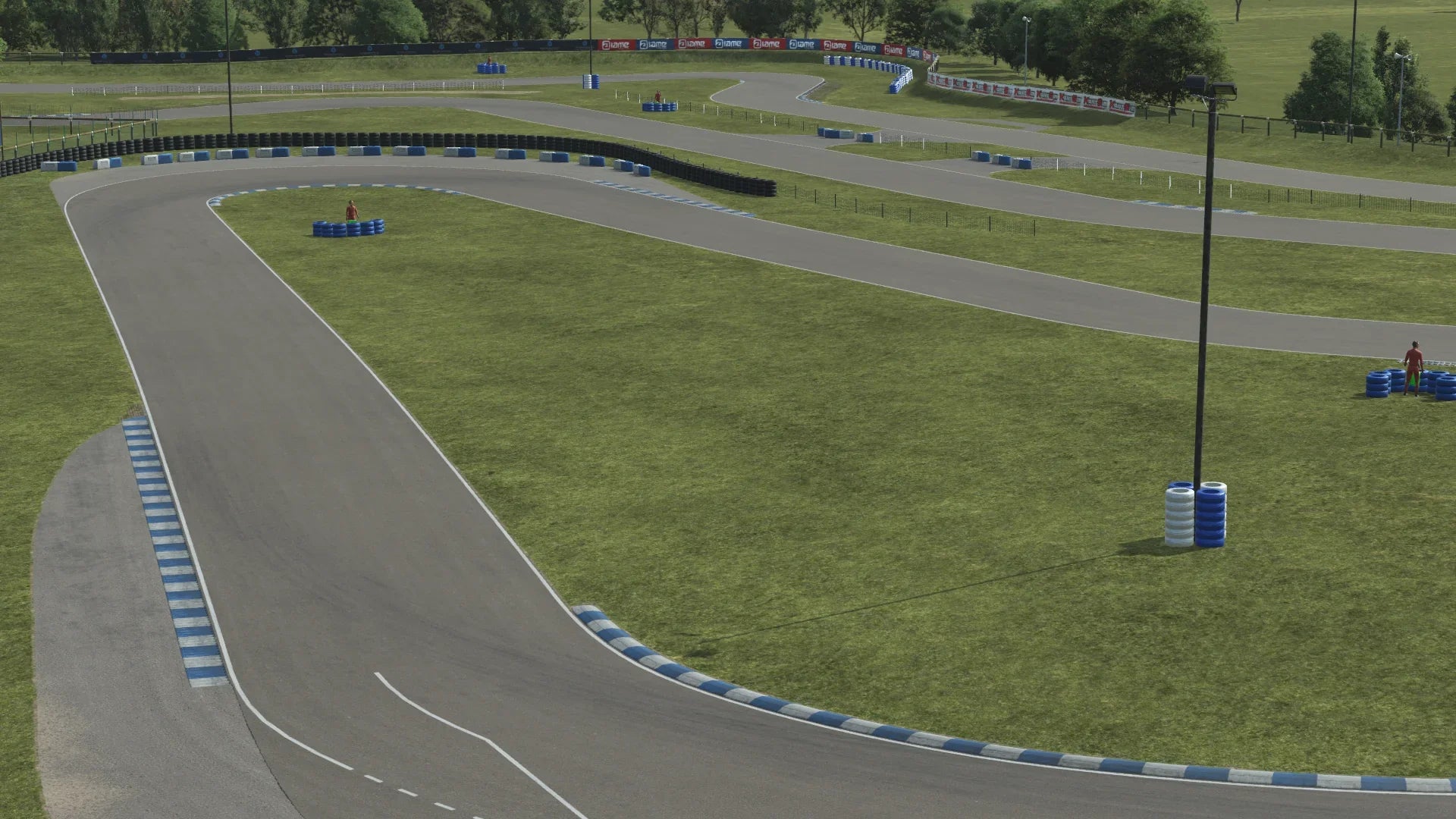 KartSim Essay circuit – sweeping sections captured in simulation software for professional-level driving accuracy and circuit familiarity