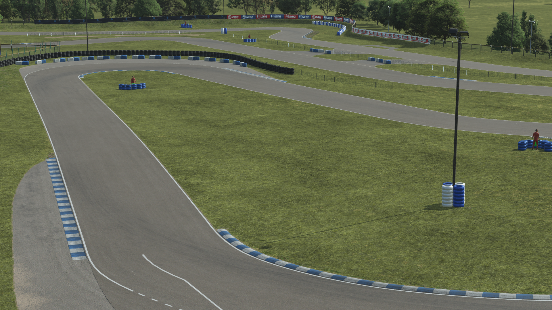 KartSim Essay circuit – sweeping sections captured in simulation software for professional-level driving accuracy and circuit familiarity