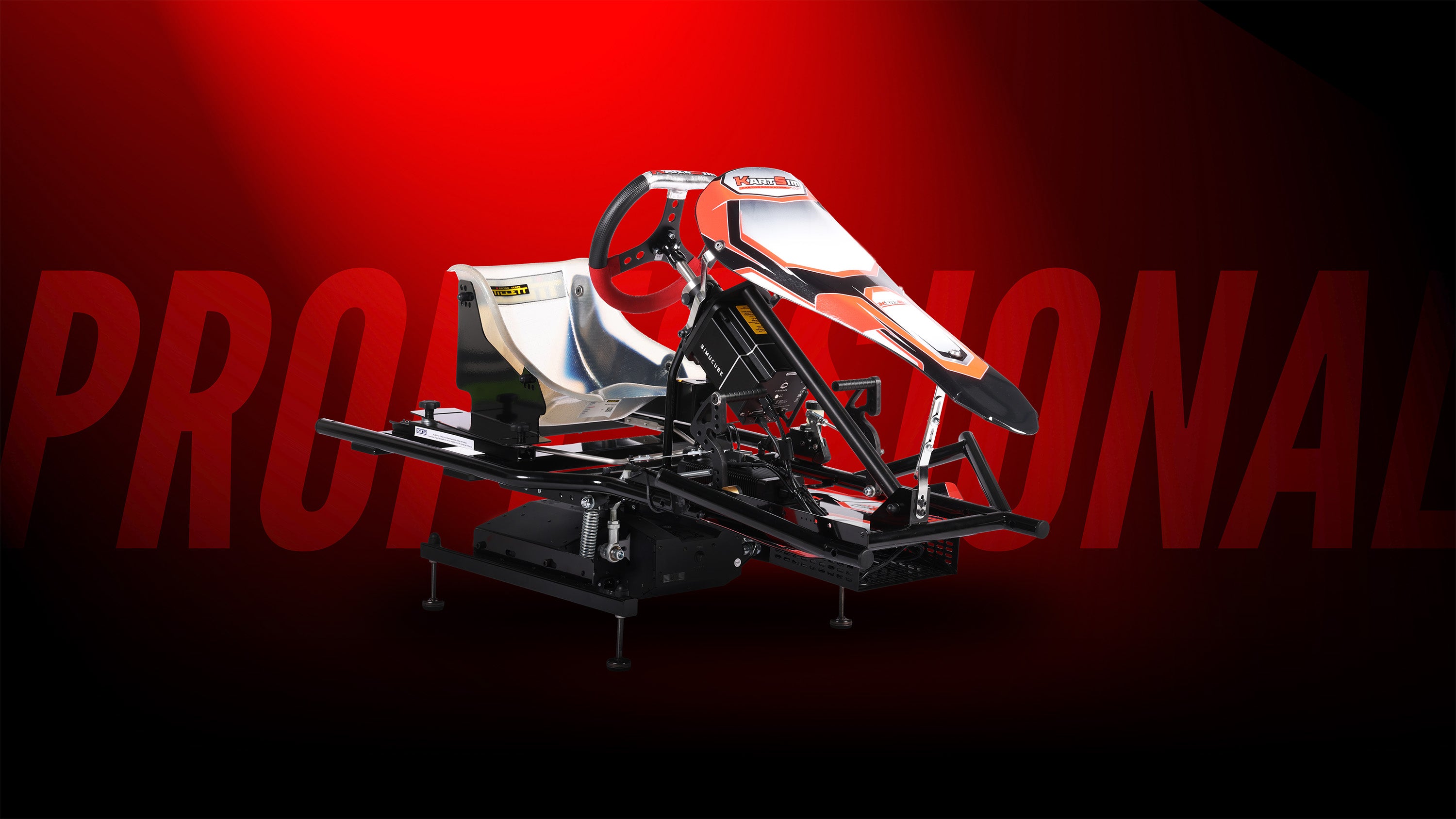 KartSim Ultimate Motion Simulator – professional karting simulator with advanced motion system, custom hardware and software for elite driver coaching and realistic training at home or in team environments.