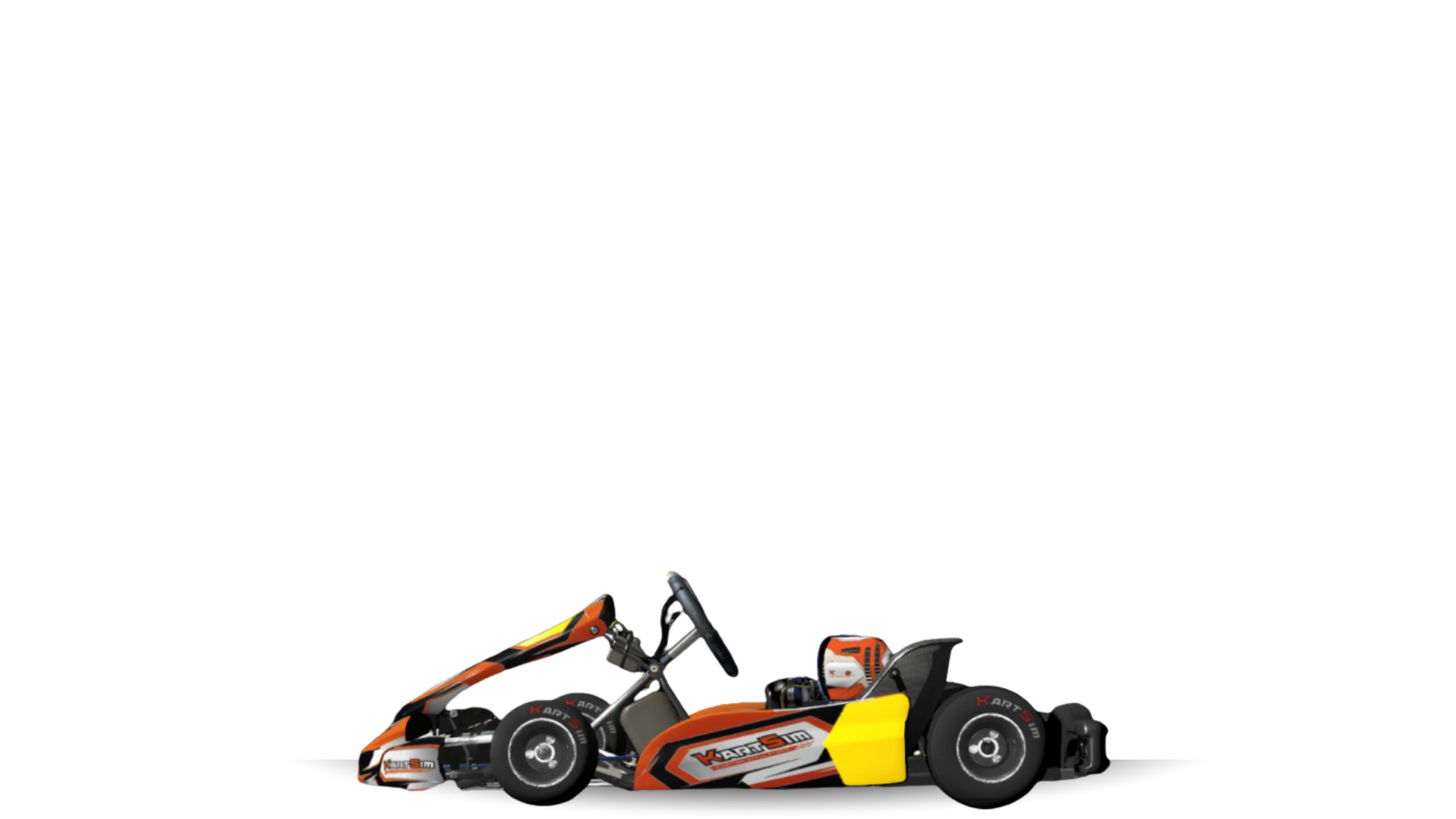 IAME Kid Kart US model rendered on KartSim racing simulation software