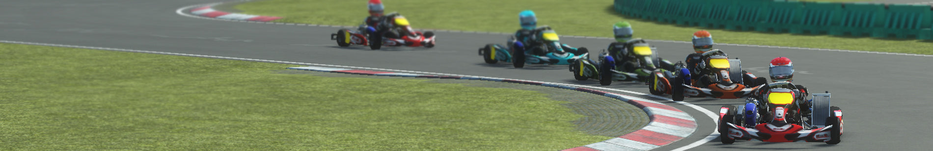 KartSim Championship race banner with Motorsport UK Esports branding — professional karting simulator and training tool for racers