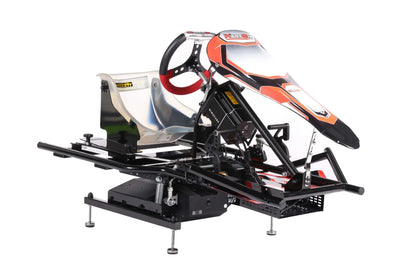 KartSim KZ Motion Simulator – professional kart racing simulator with motion platform, Simucube direct-drive steering, and Tillett racing seat for elite driver training