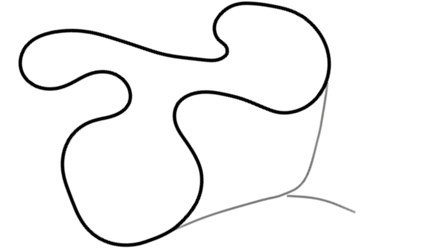 Track map of Rissington kart circuit from KartSim Pro UK software, with a balanced mix of straights and corners.